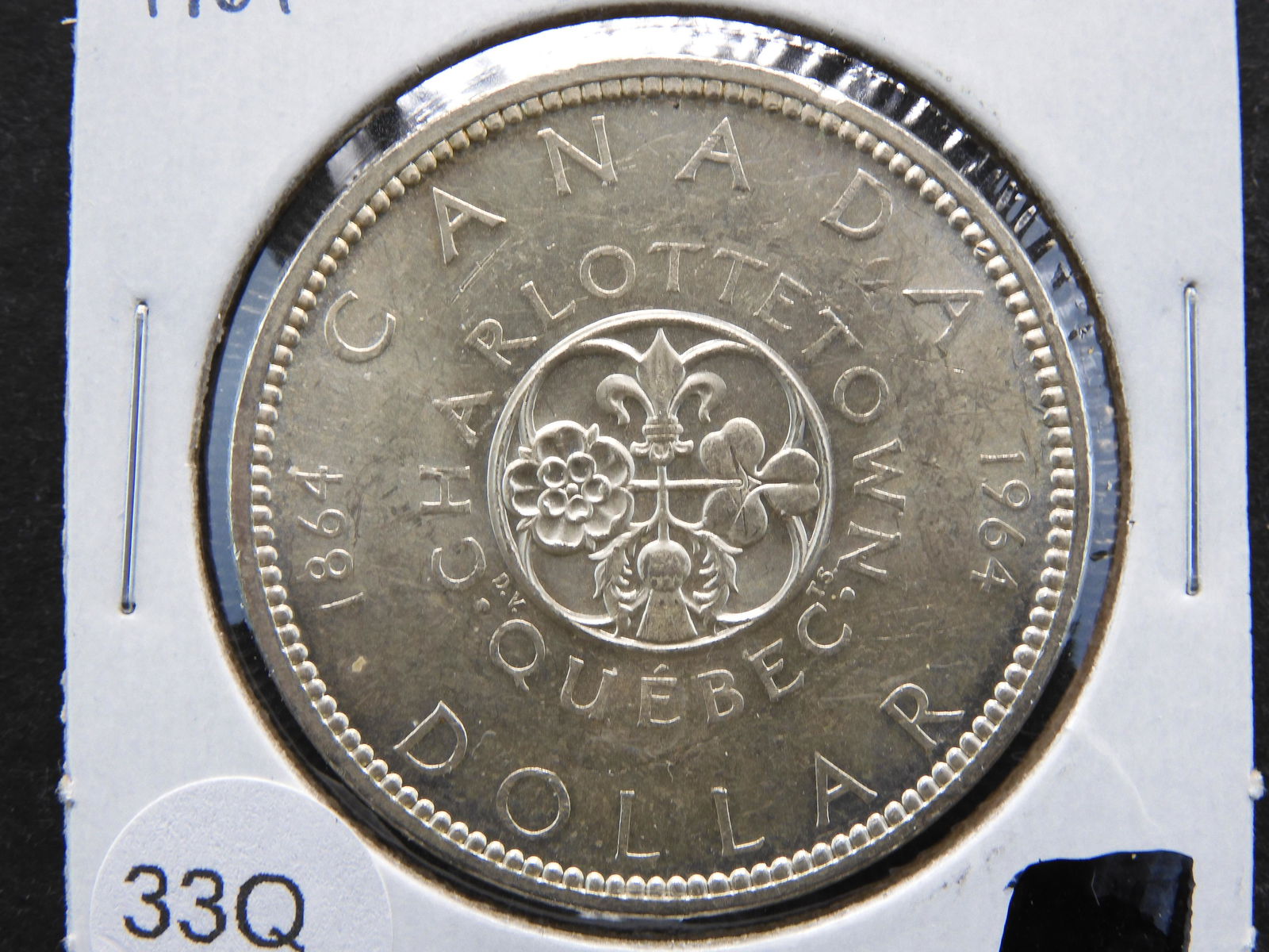 1964 Canadian Dollar 80% Silver Charlottetown Quebec (1 of 3)