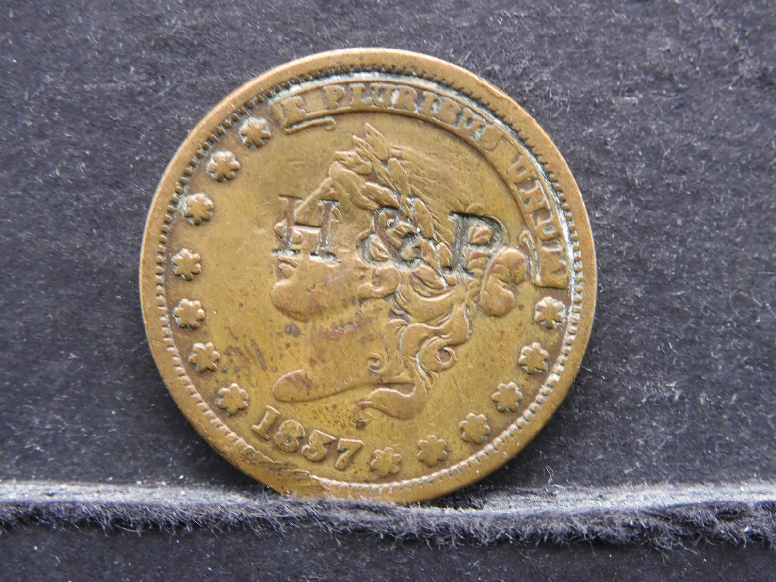 1837/57 (ERROR) CONFEDERATE "NOT ONE CENT": 1837/57 (ERROR) CONFEDERATE "NOT ONE CENT"