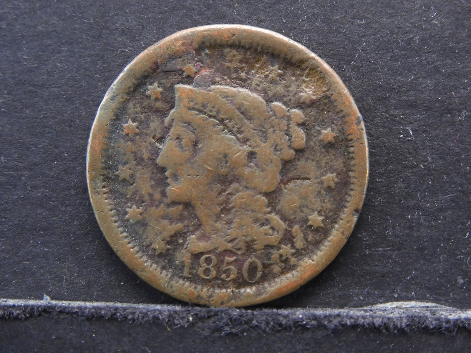 1850 Coronet Head US Large Cent (1 of 2)