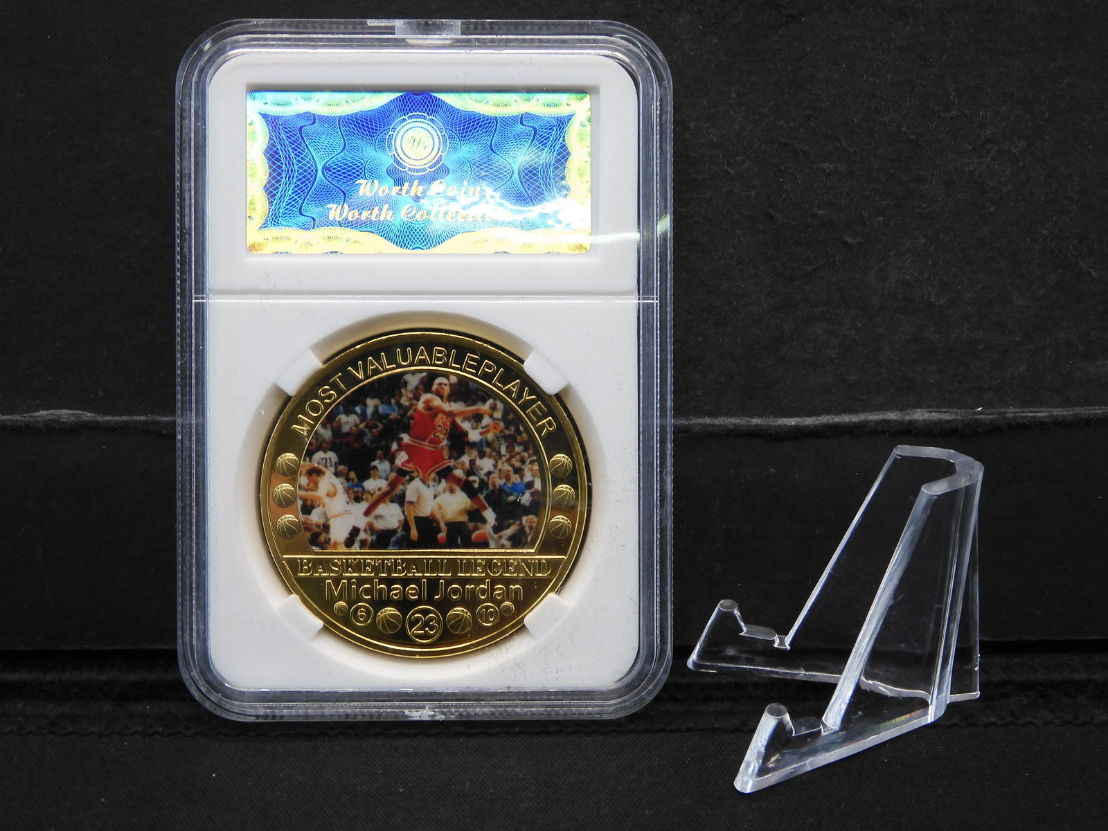 (MICHAEL JORDAN/THE LEGEND),  (INCLUDING STAND), (1 of 6)