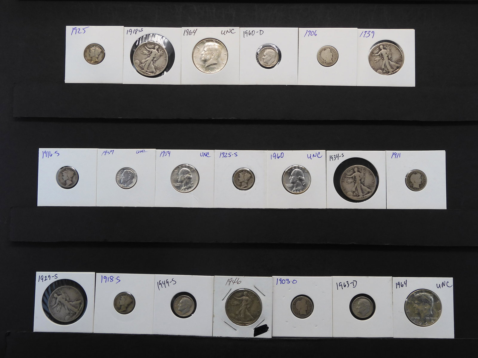 (20) 90% Silver U.S. Coins [5 Walking Liberty HD, 2 (1 of 17)