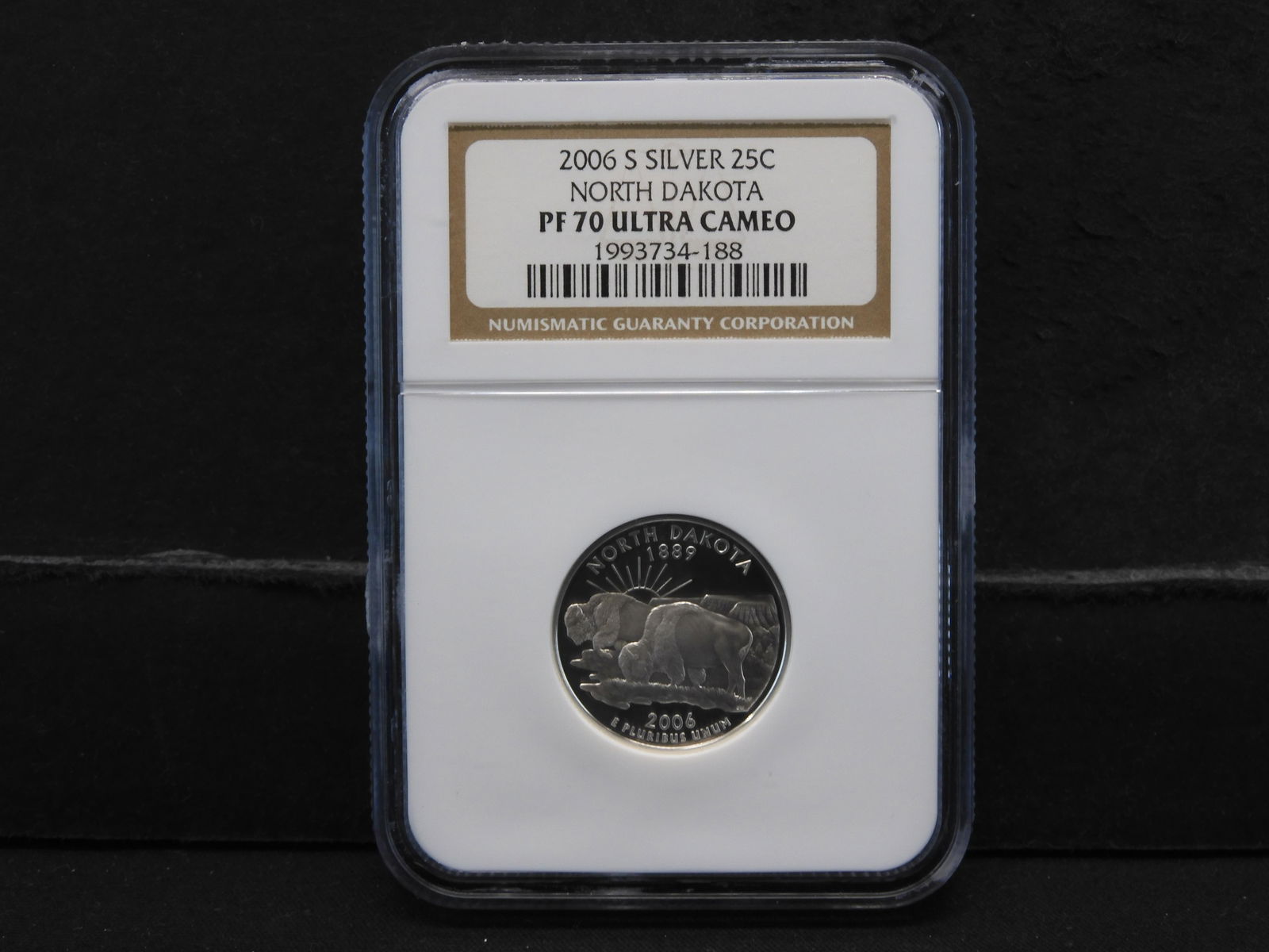 NGC Graded PF70 Ultra Cameo 2006-S Silver North Dakota (1 of 4)