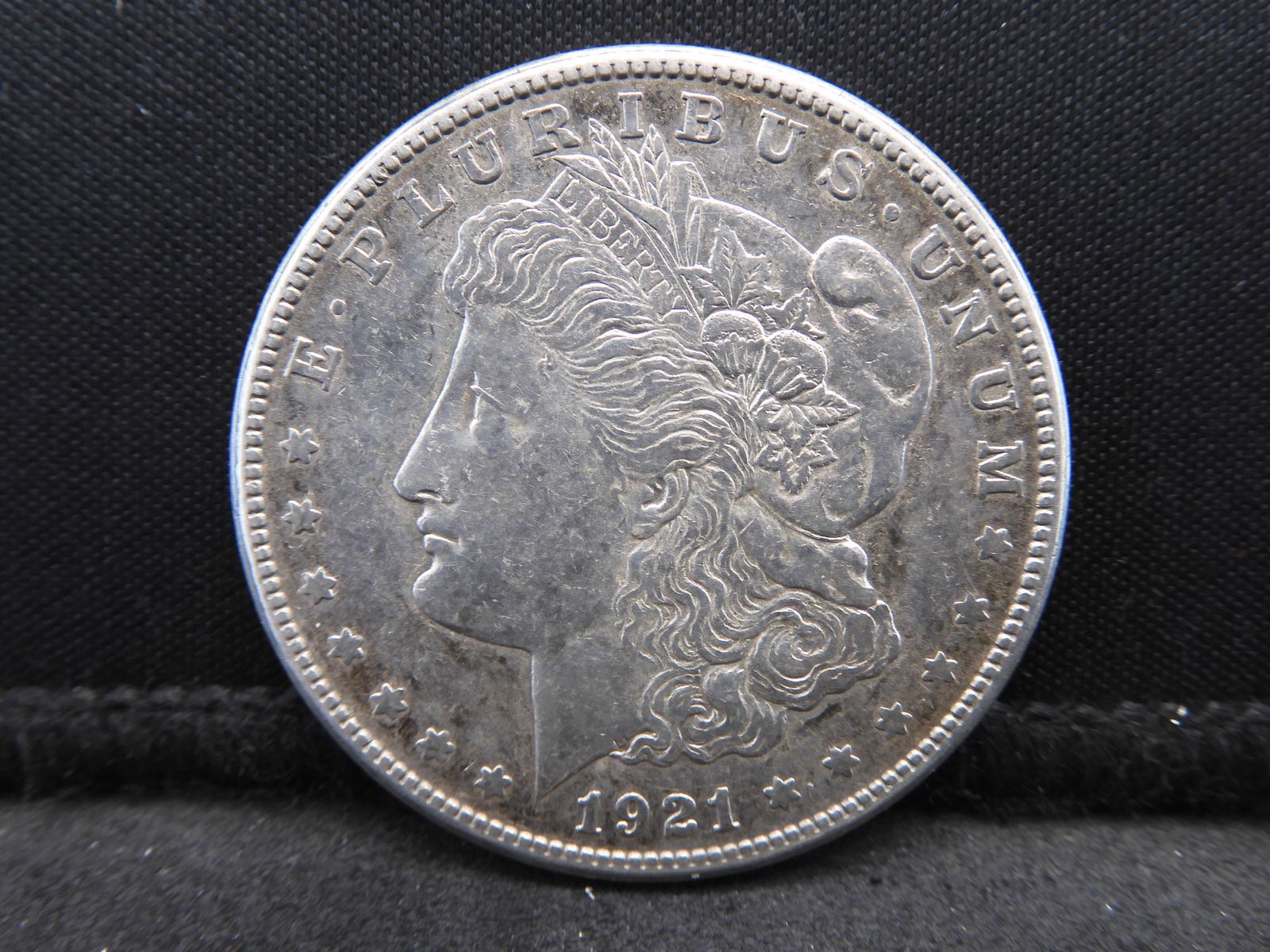 1921-S Morgan Silver Dollar // Sharp Color Toning High (1 of 2)