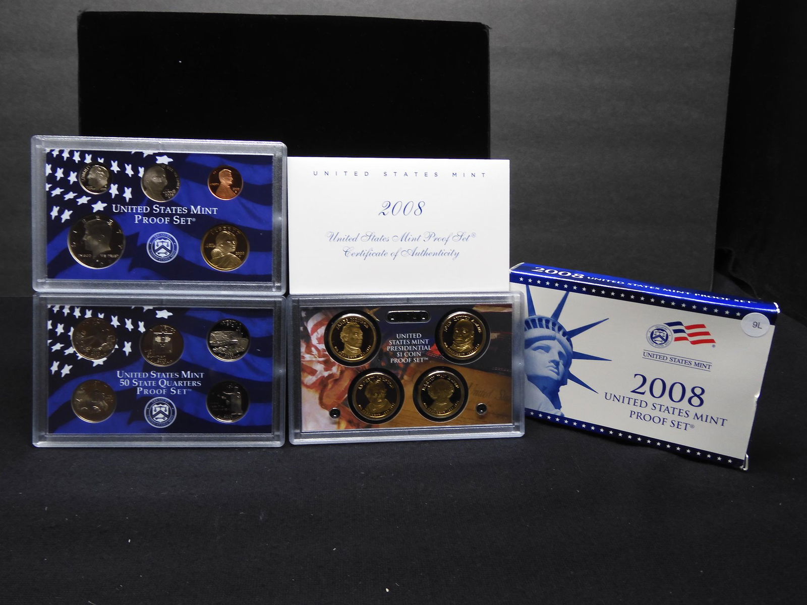2008 United States Mint 14-Coin Proof Set. (1 of 9)