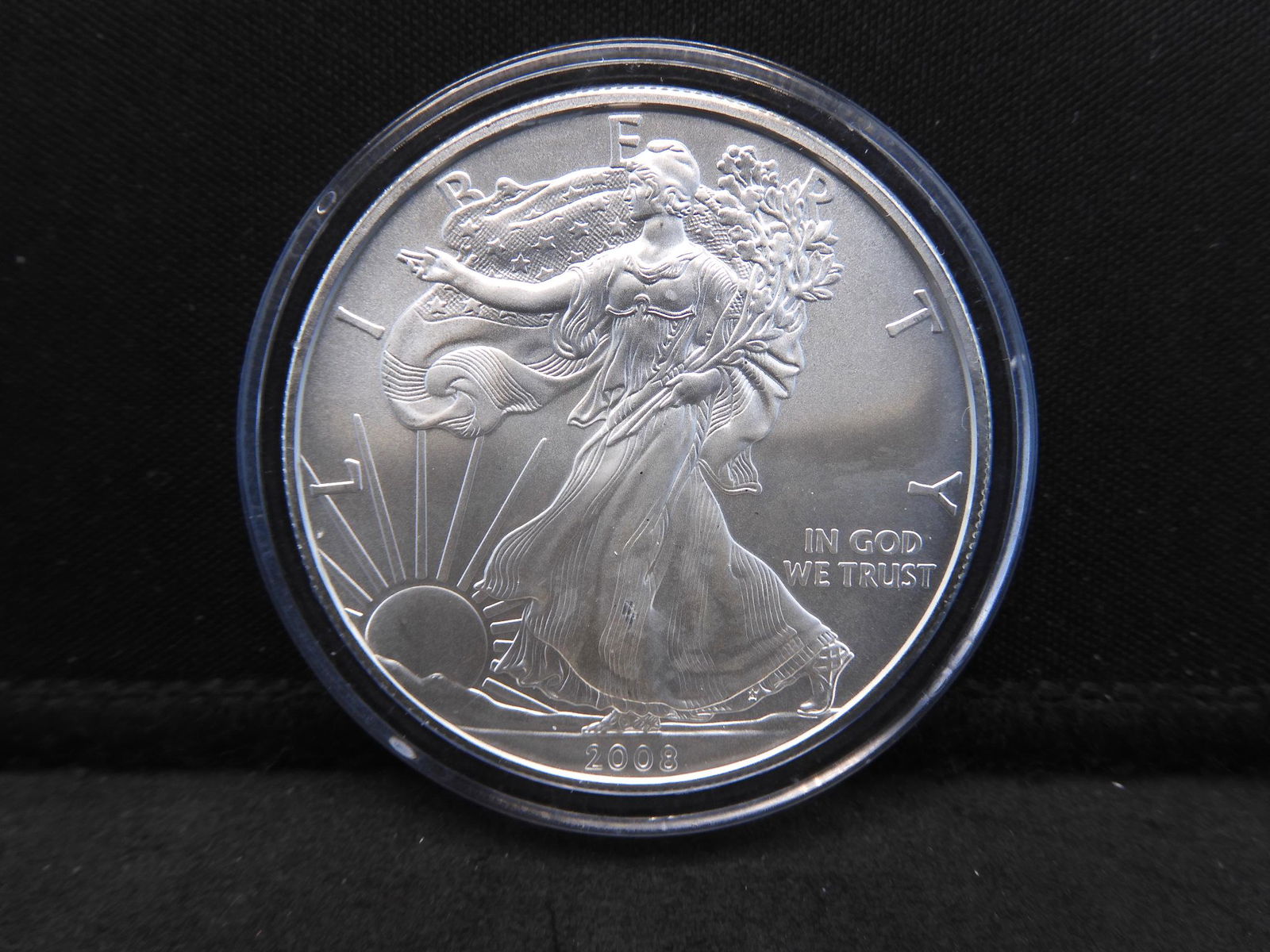 2008 American Silver Eagle Reverse Colorized .999 Fine (1 of 2)