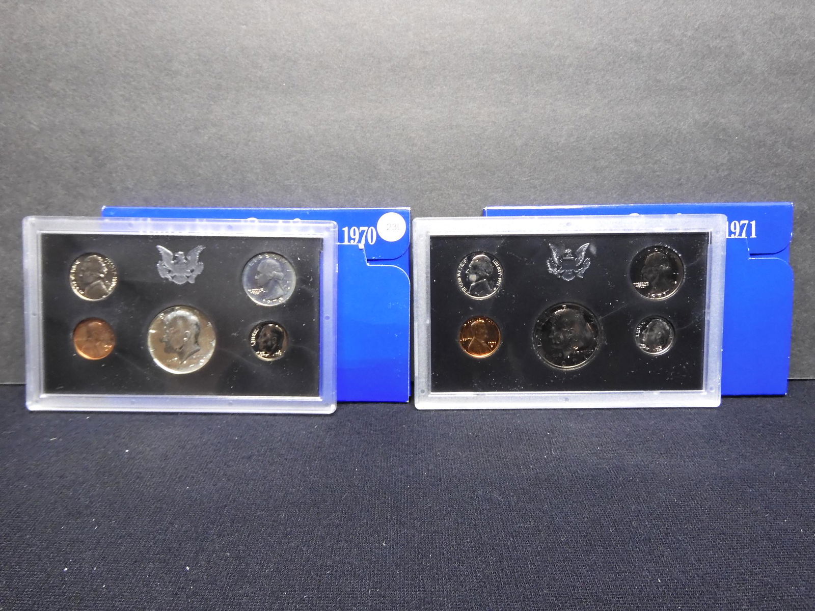 1970 1971 United States 5-Coin Proof Sets With Original (1 of 5)