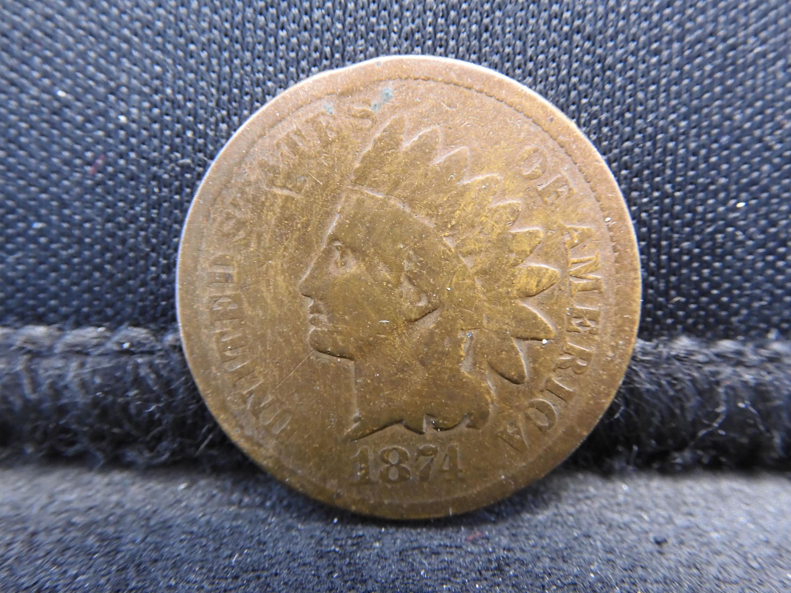 1874 Indian Cent.   Nice. (1 of 2)