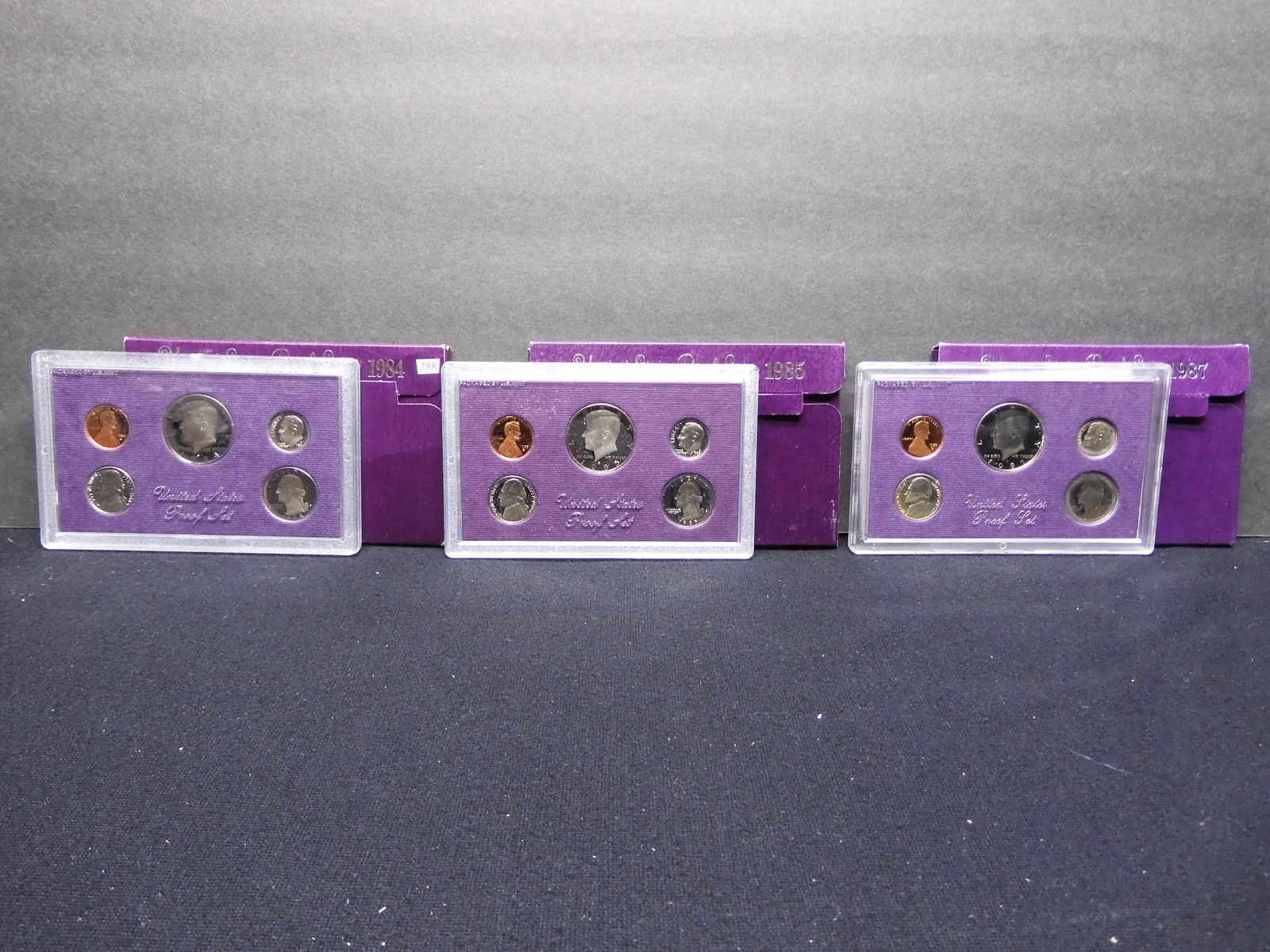 1984 1985 1987 United States Mint 5-Coin Proof Sets (1 of 8)