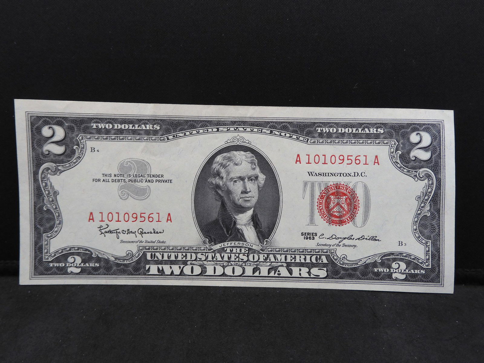 1963 $2 Red Seal.  Choice Uncirculated. (1 of 3)