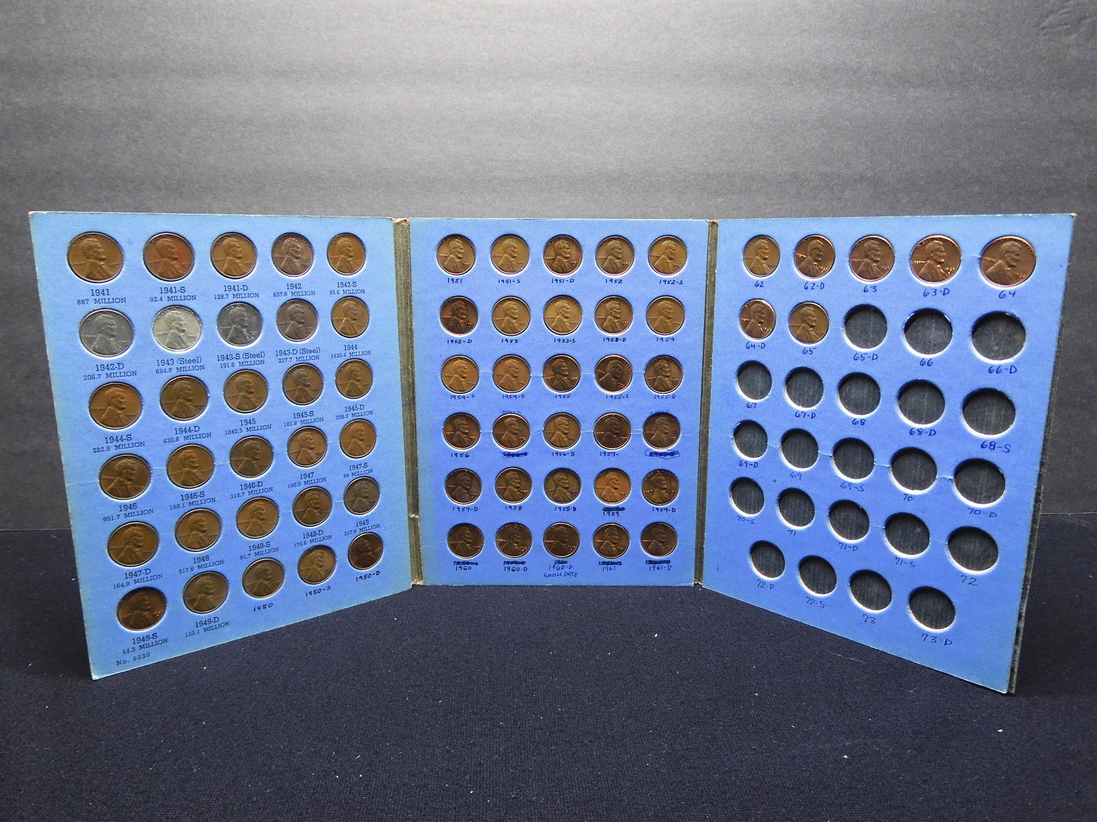 1941-1965 Lincoln Head Cent Set Housed in Whitman (1 of 7)