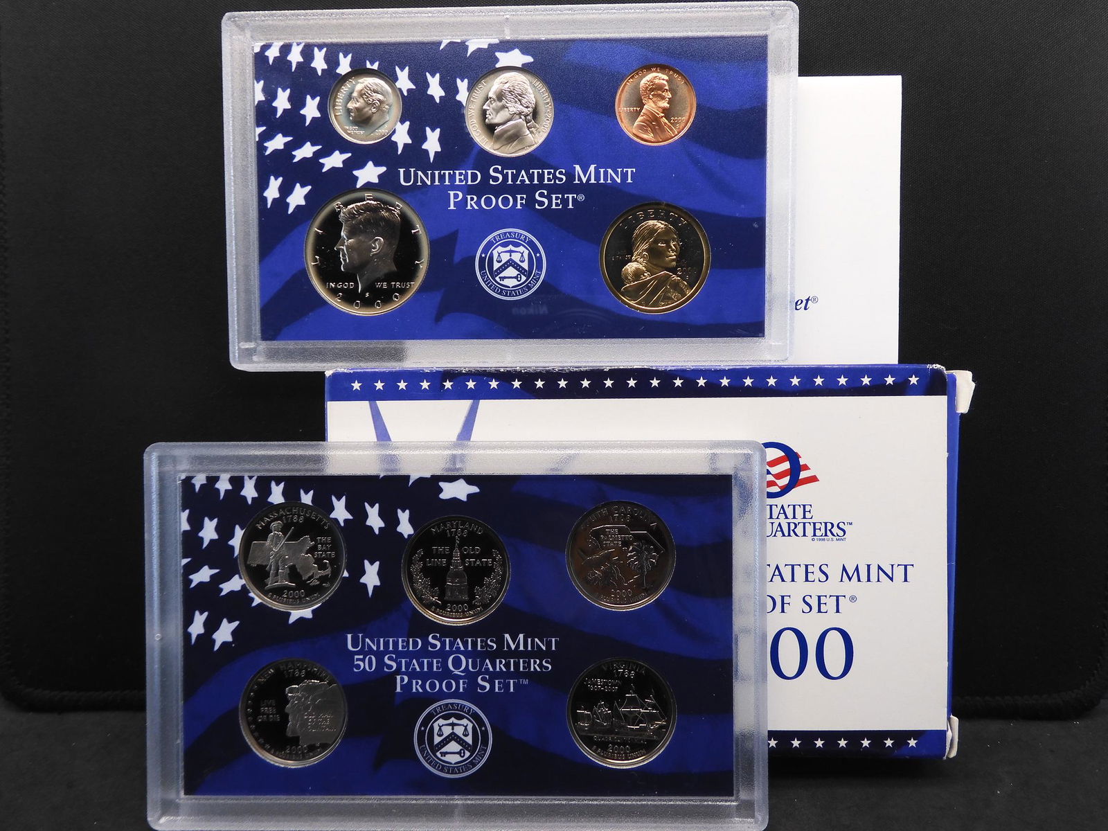 2000-S US Proof Set.  Regular coins plus state (1 of 7)