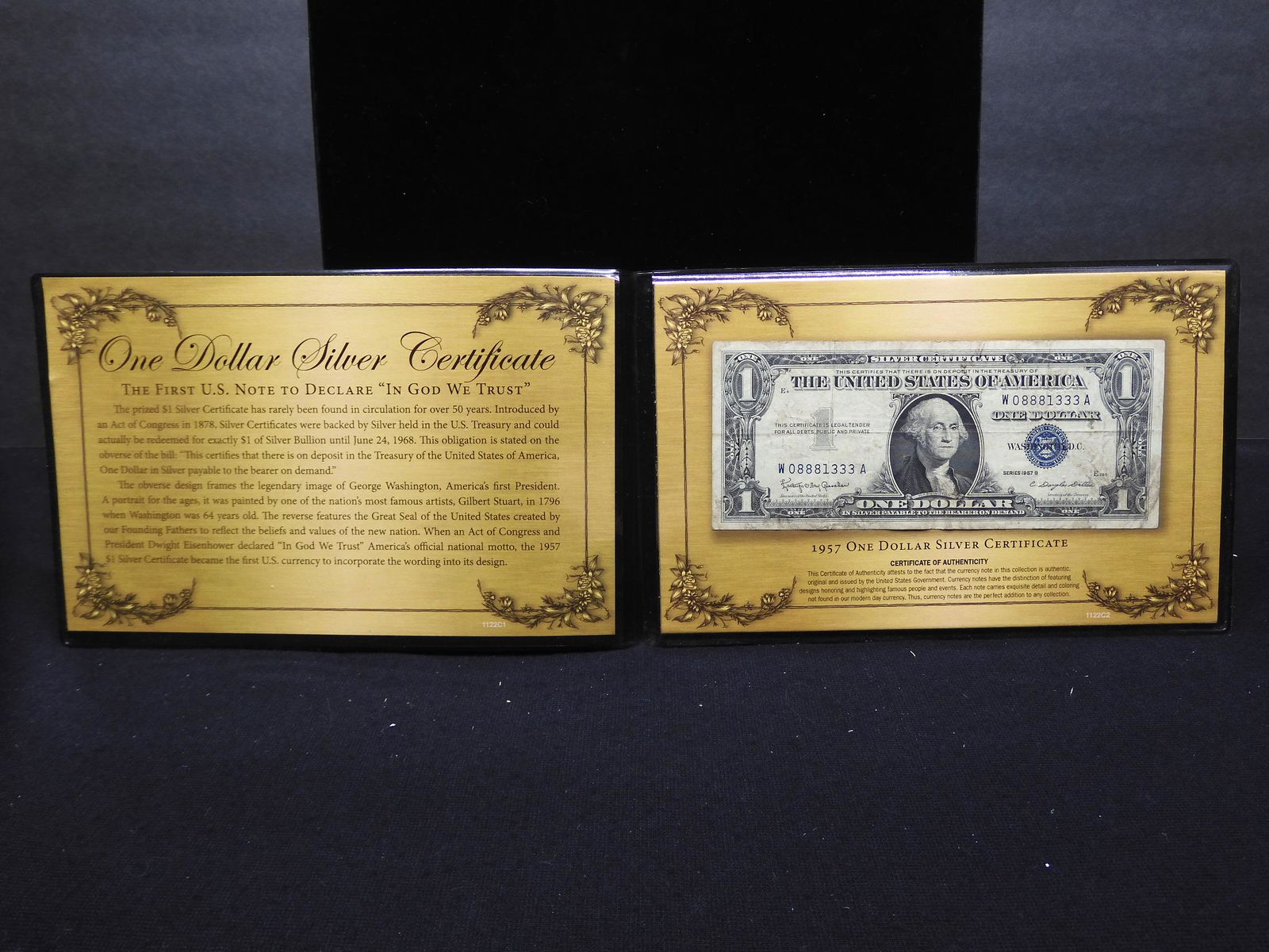 Series 1957-B U.S. $1.00 Silver Certificate Note w/ (1 of 6)