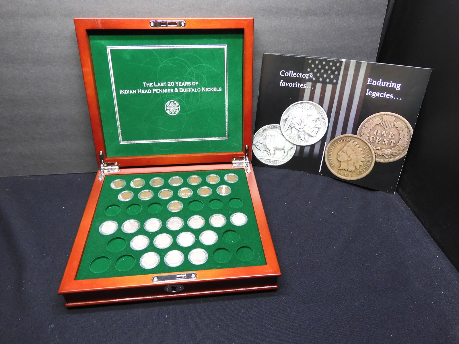 Partial Coin Set of Indian Head Cents & Buffalo Head (1 of 8)