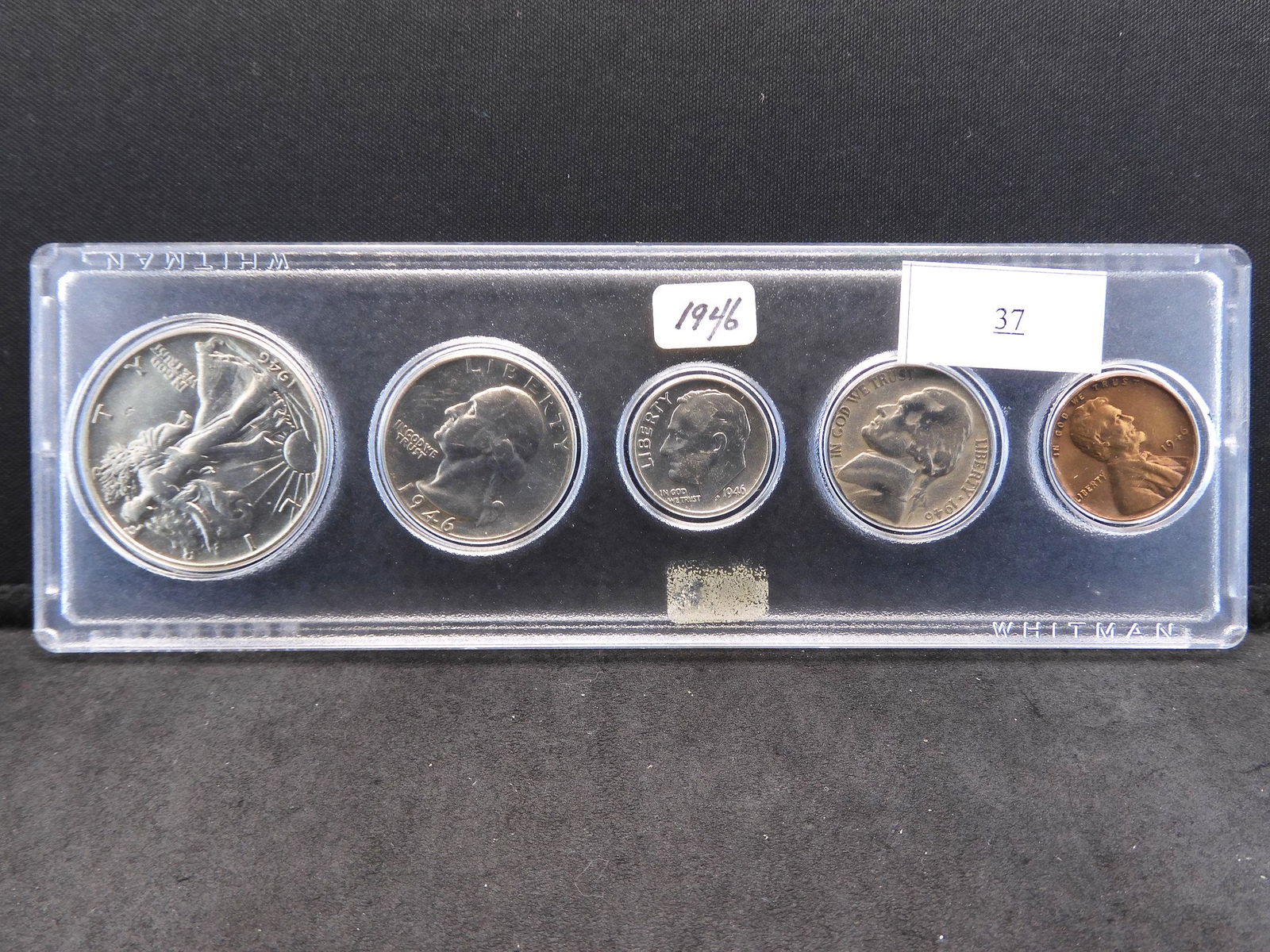 1946 Year Set in Nice Plastic Holder - Cent to Half (1 of 2)