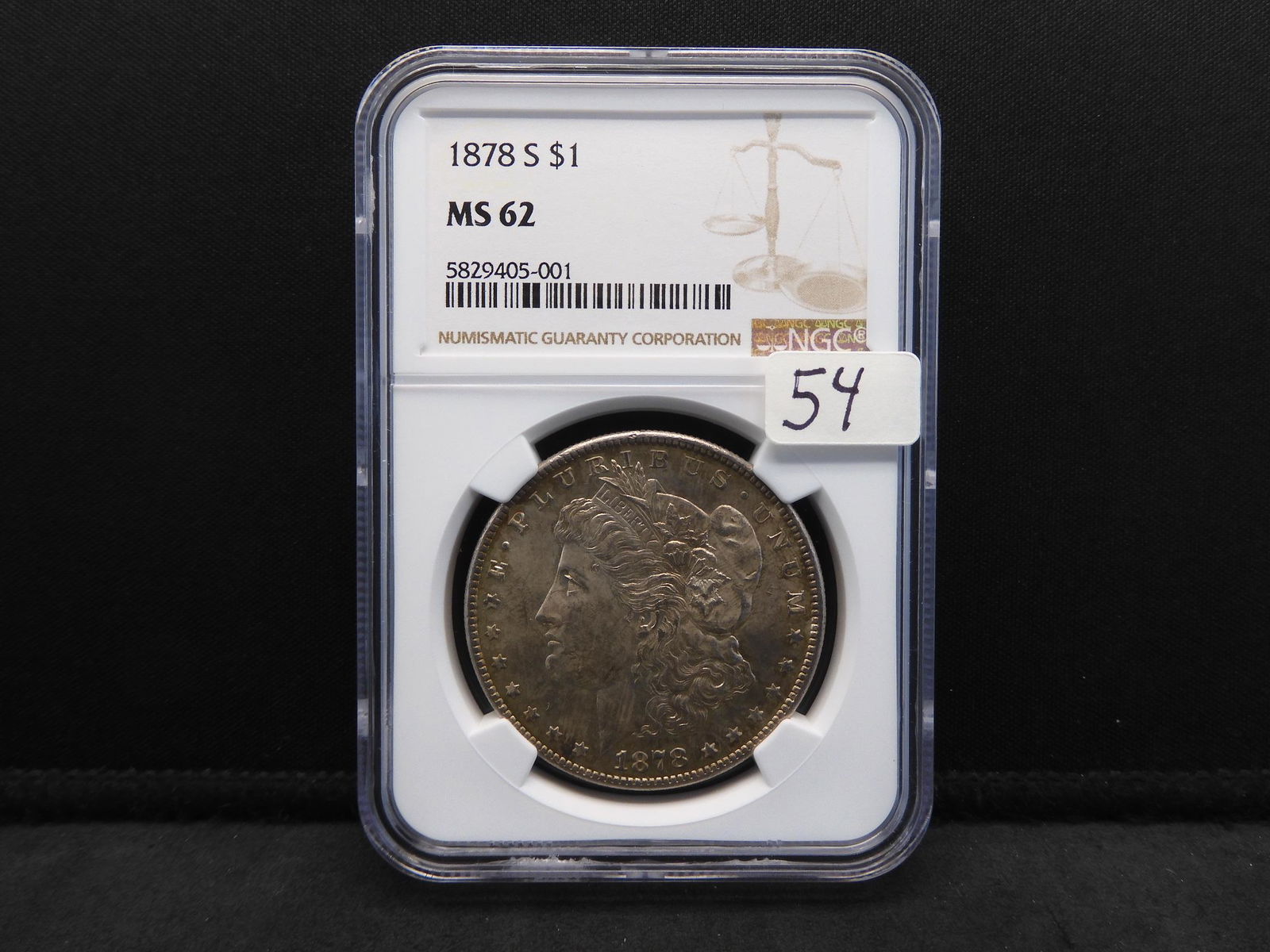 1878-S NGC MS62 Morgan Silver Dollar (1 of 4)