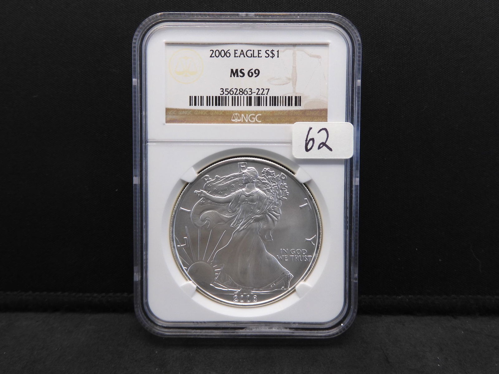 2006 NGC MS69 American Silver Eagle (1 of 4)