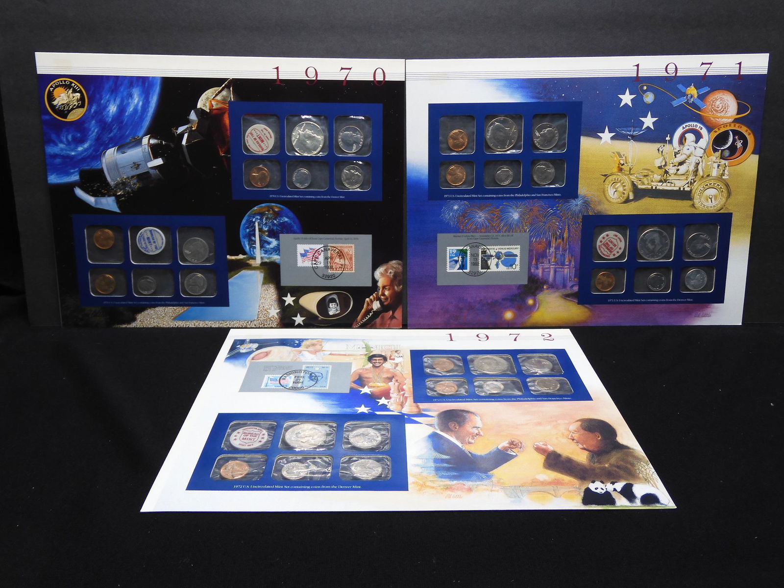 1970 & 1971 & 1972 U.S. Mint Sets - Each W/ History of (1 of 20)