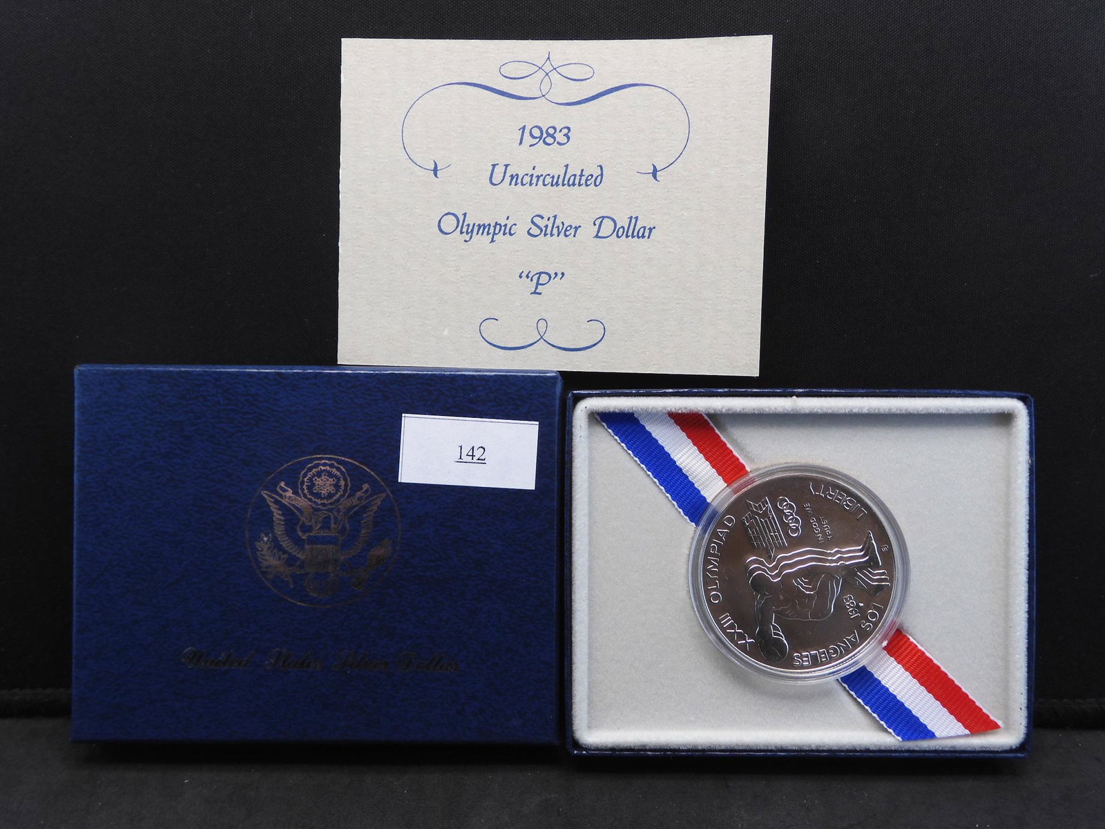 1983 Olympic Uncirculated "P" Silver Dollar OGP (1 of 4)