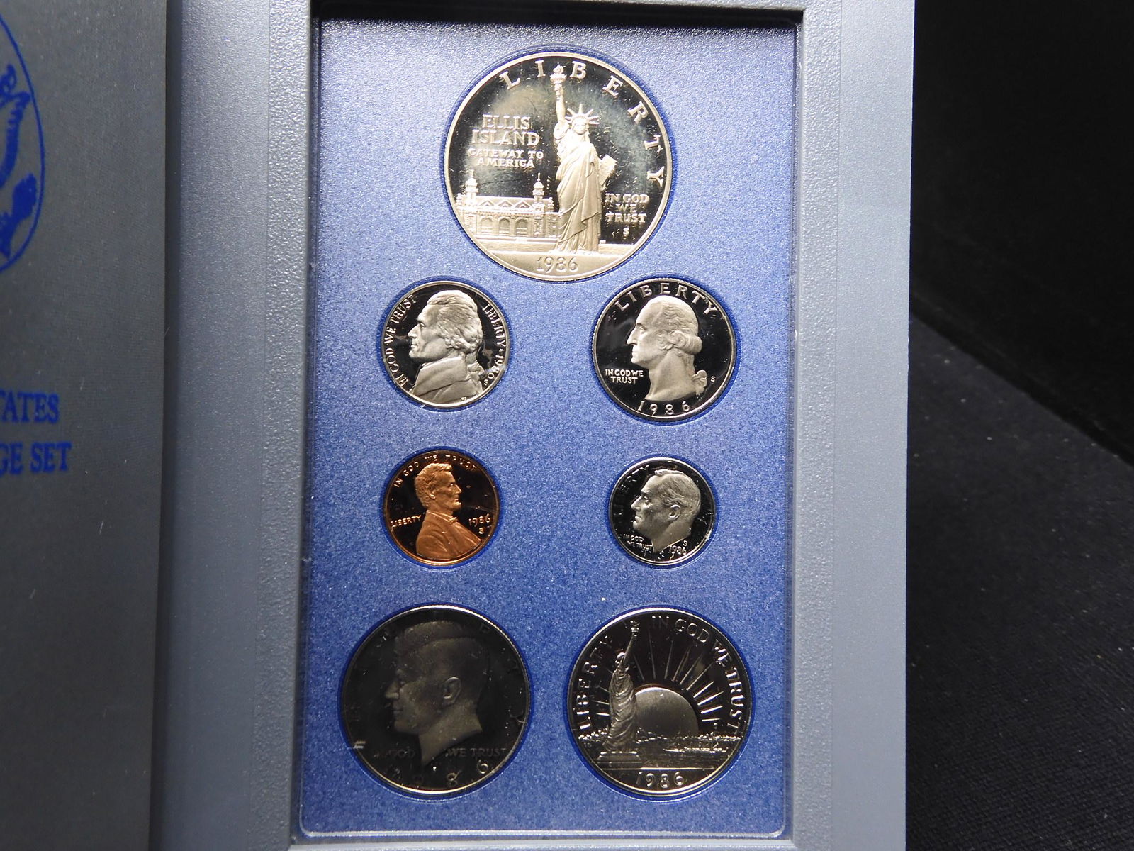 1986 U.S. Liberty Prestige 7 Coin Proof Set OGP - Very (1 of 4)