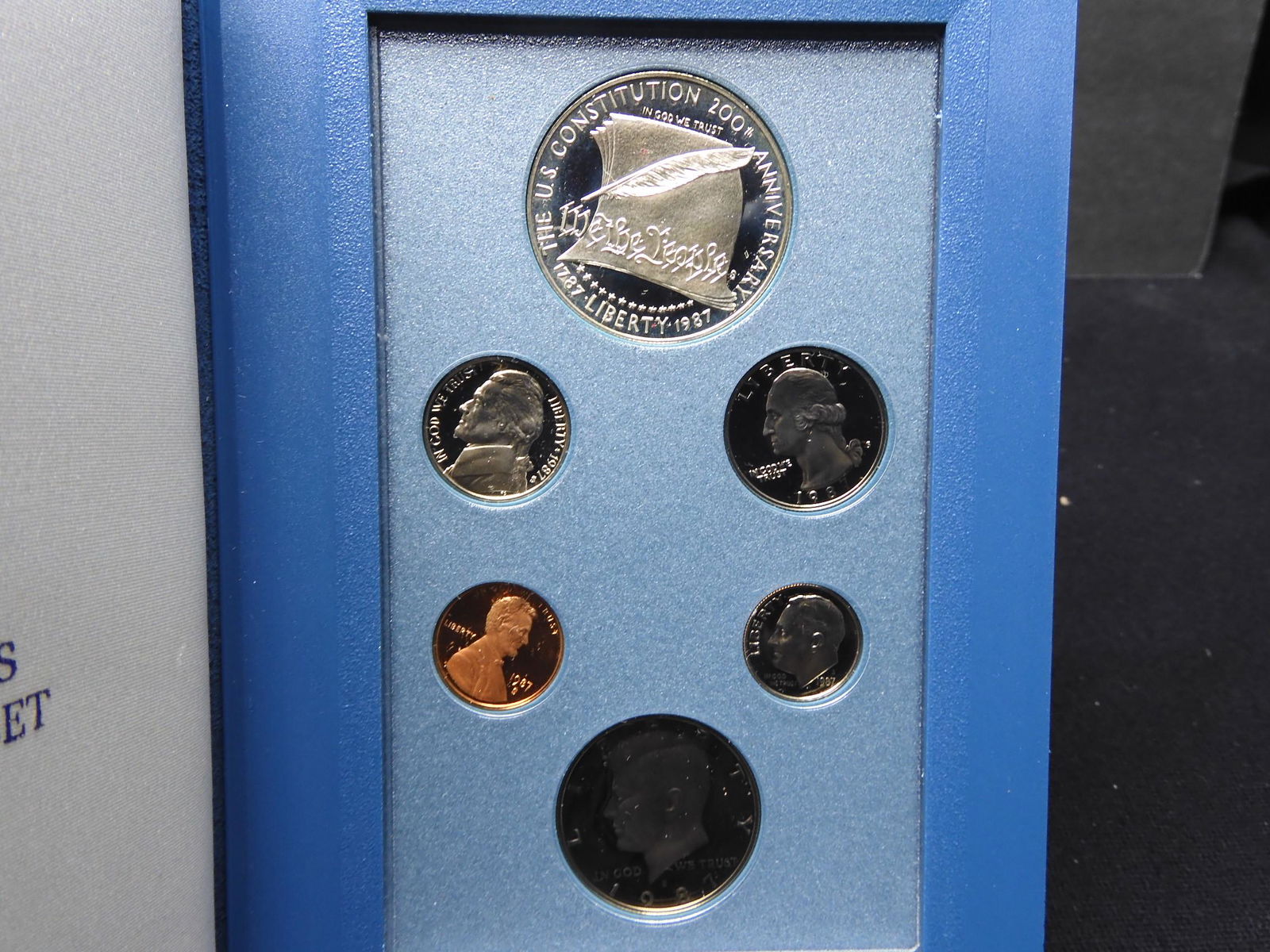 1987 U.S. Constitution Prestige 6 Coin Proof Set OGP (1 of 4)