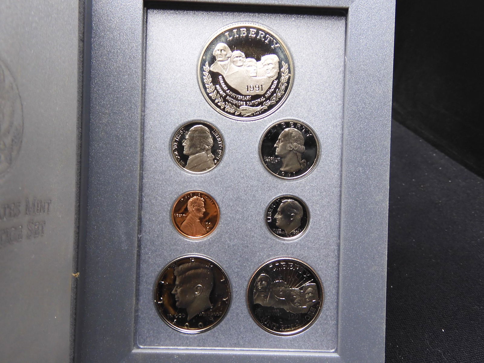 1991 Mount Rushmore Prestige 7 Coin Proof Set OGP (1 of 4)