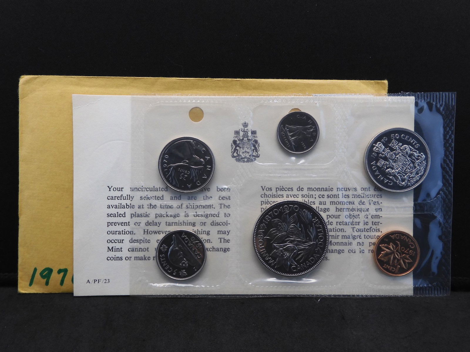 1970 Canada 6 Coin Uncirculated Set OGP (1 of 3)