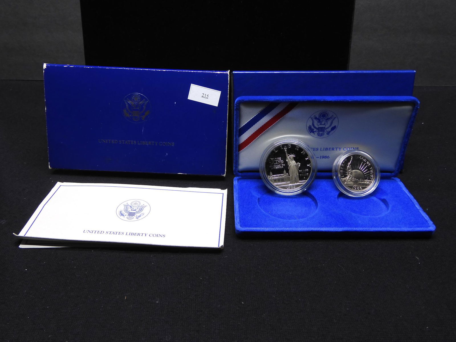 1986 U.S. Liberty 2 Coin Proof Set OGP (1 of 5)
