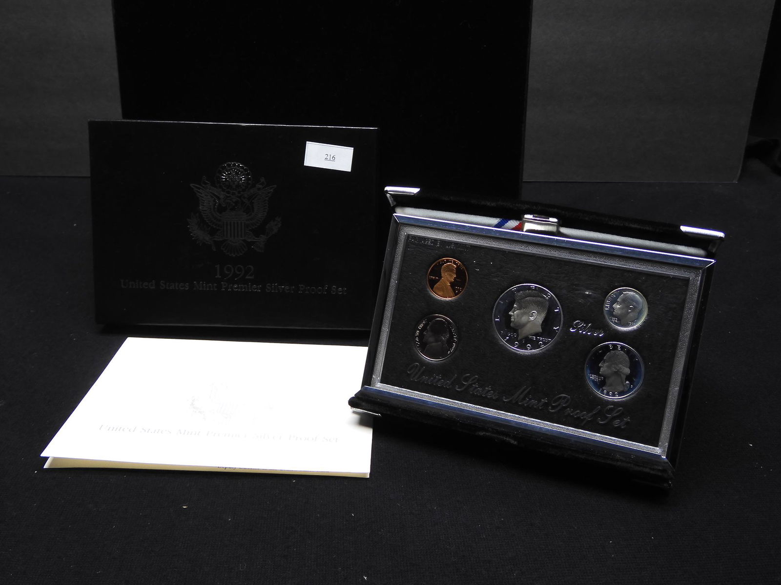 1992 U.S. Mint Premier Silver Proof Set OGP (1 of 4)