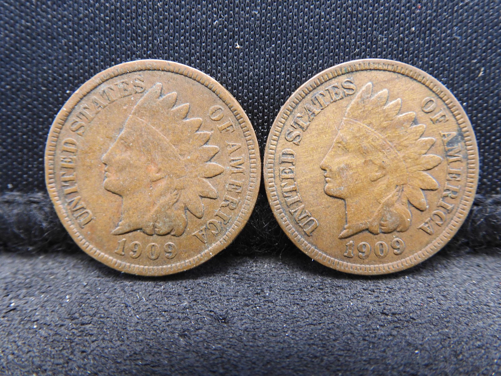 Two 1909 Indian Head Cents (1 of 2)