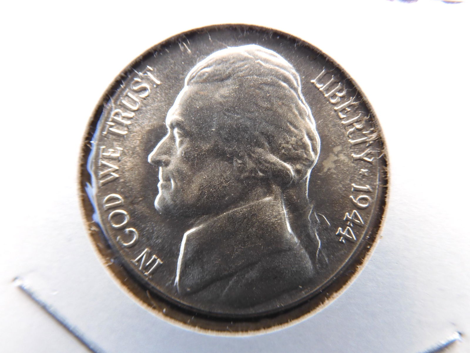 1944-D Jefferson Silver Wartime Nickel. (1 of 3)