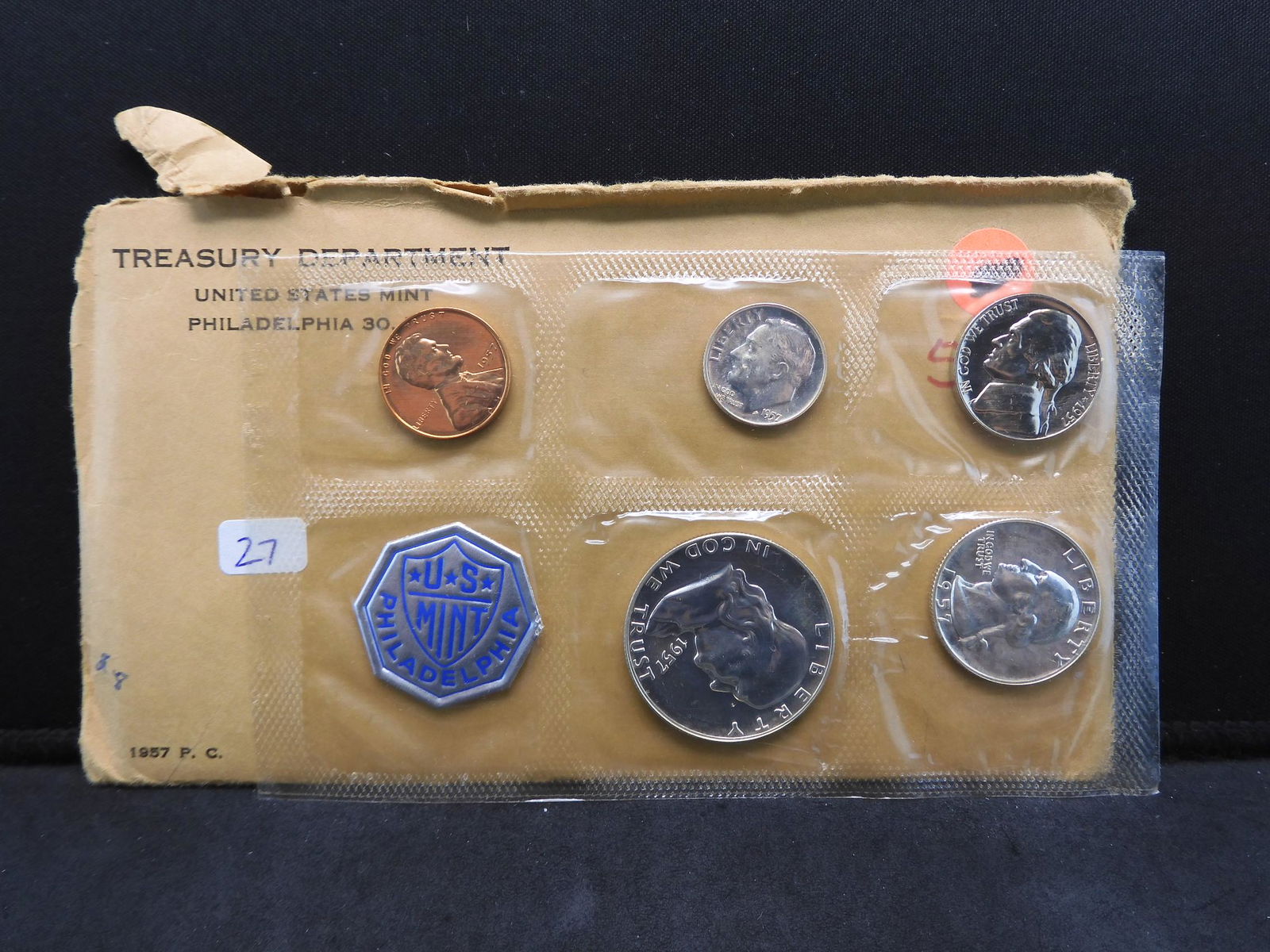 1957 US Silver Proof Set in original package. (1 of 3)