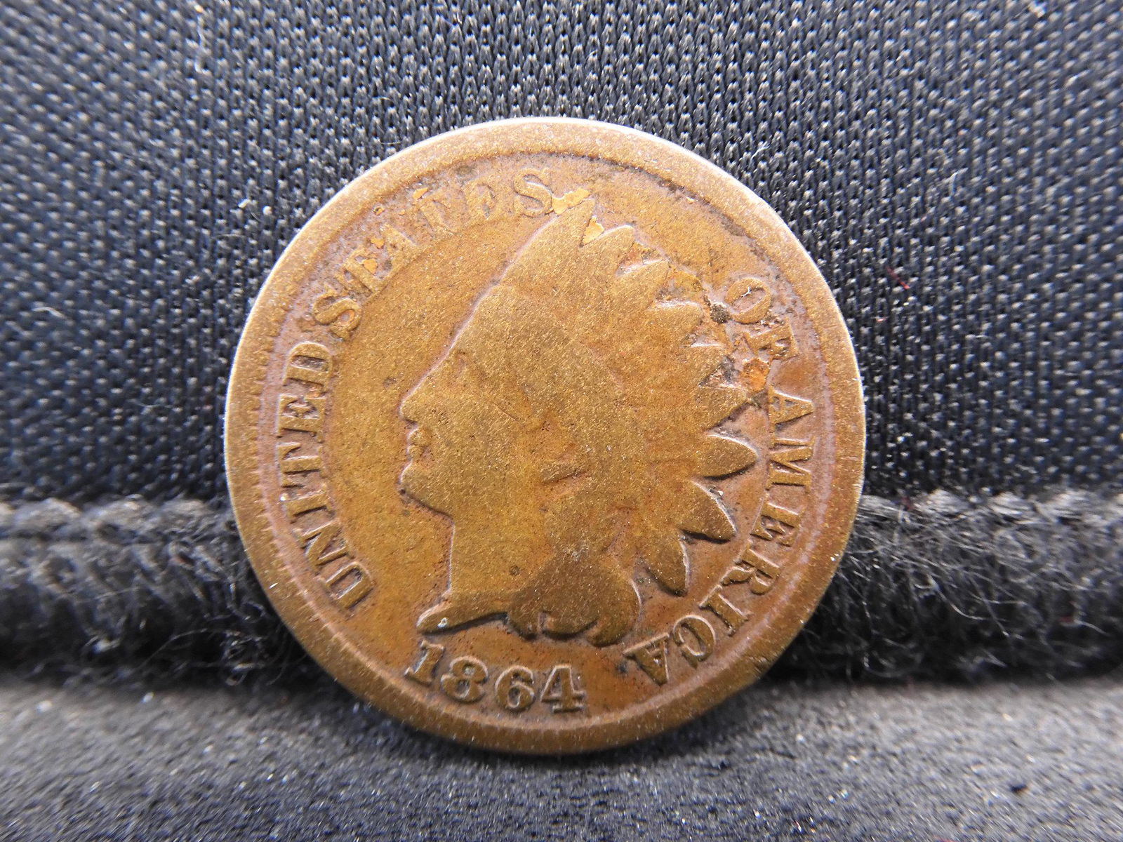 1864 Semi-Key Date Indian Head Cent.  Civil War Year. (1 of 2)