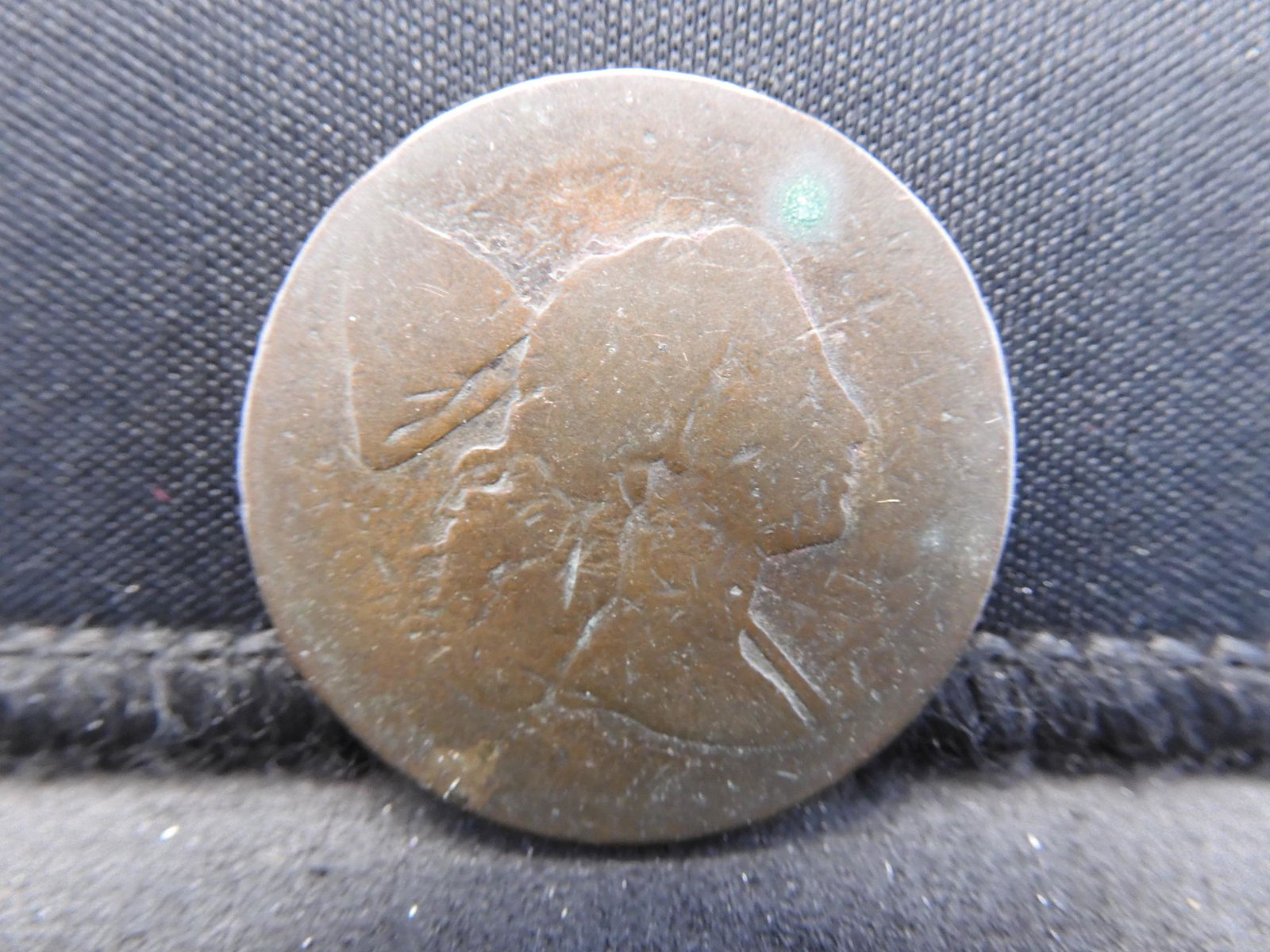 1794 US Large Cent identifiable by head type and top of (1 of 2)