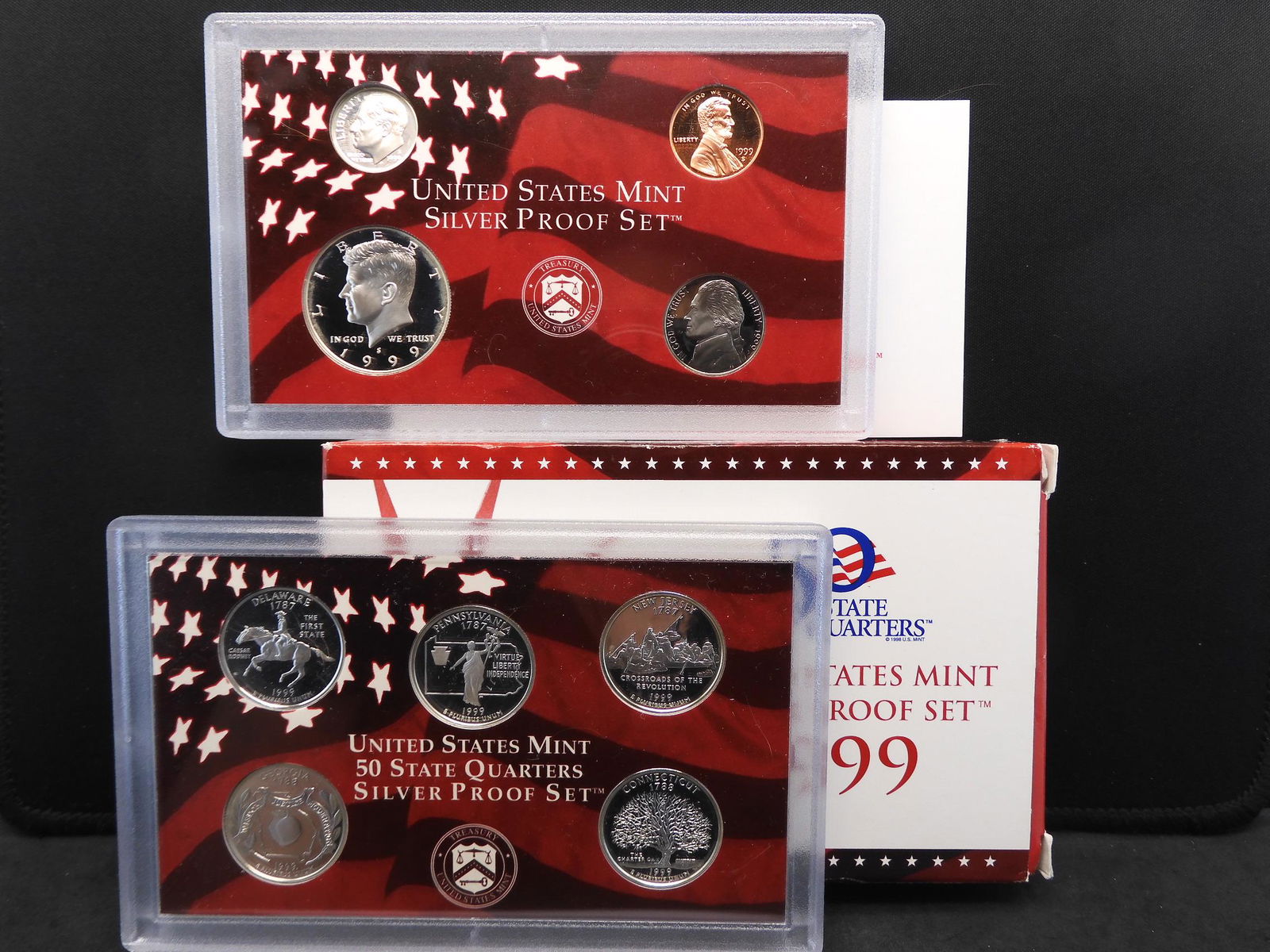 1999-S US Silver Proof Set.  Regular coinage plus first (1 of 7)