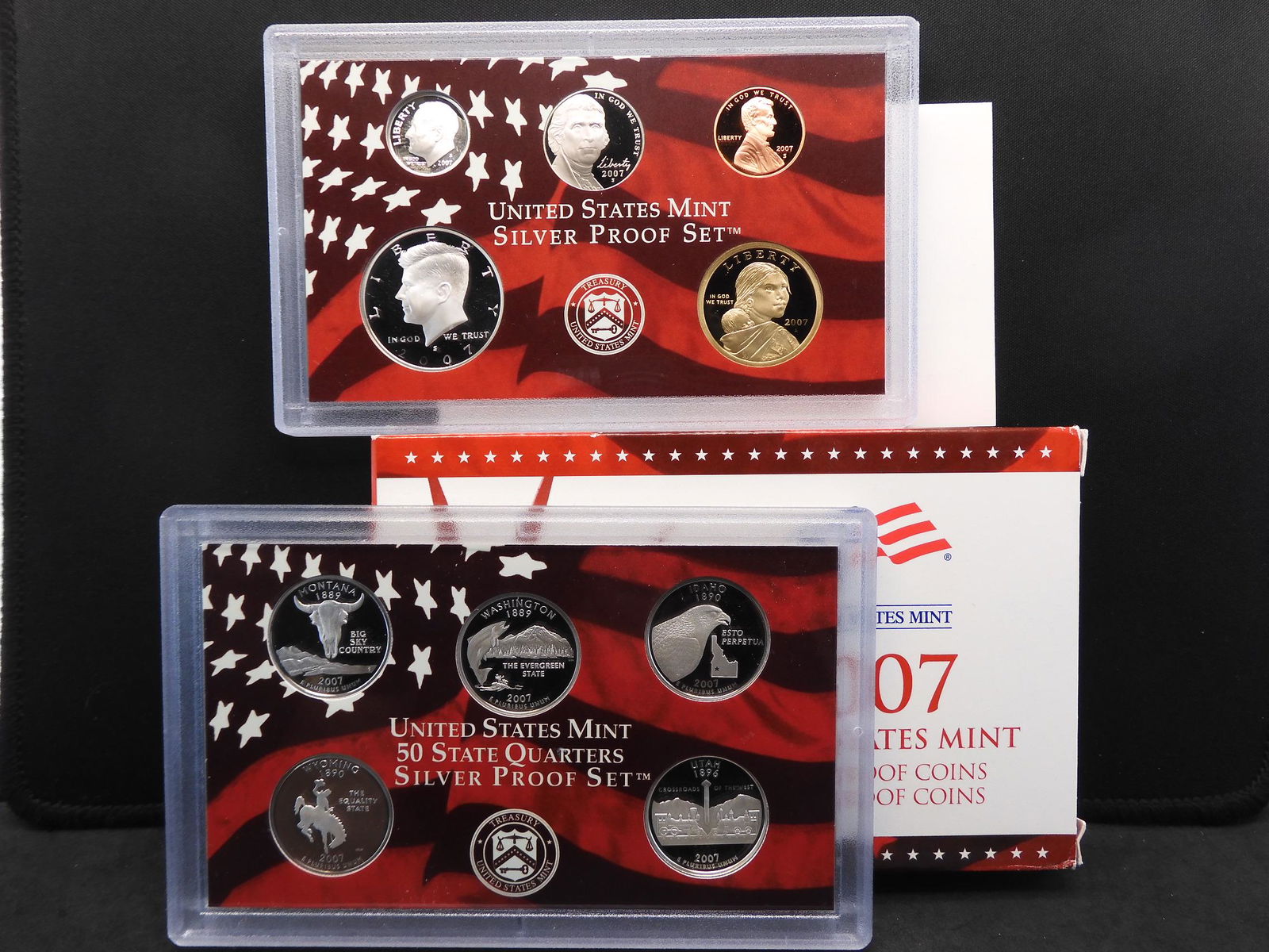 2007-S US Silver Proof Set.  Regular coinage plus state (1 of 7)