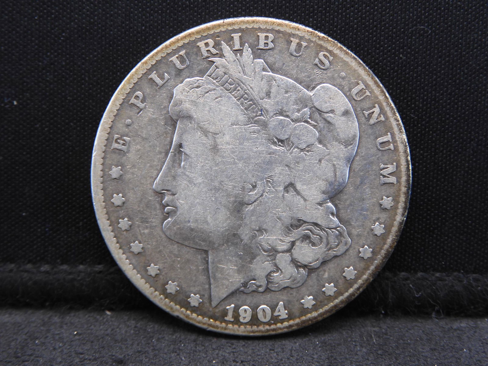 1904-S Semi-Key Date Morgan Silver Dollar. (1 of 2)