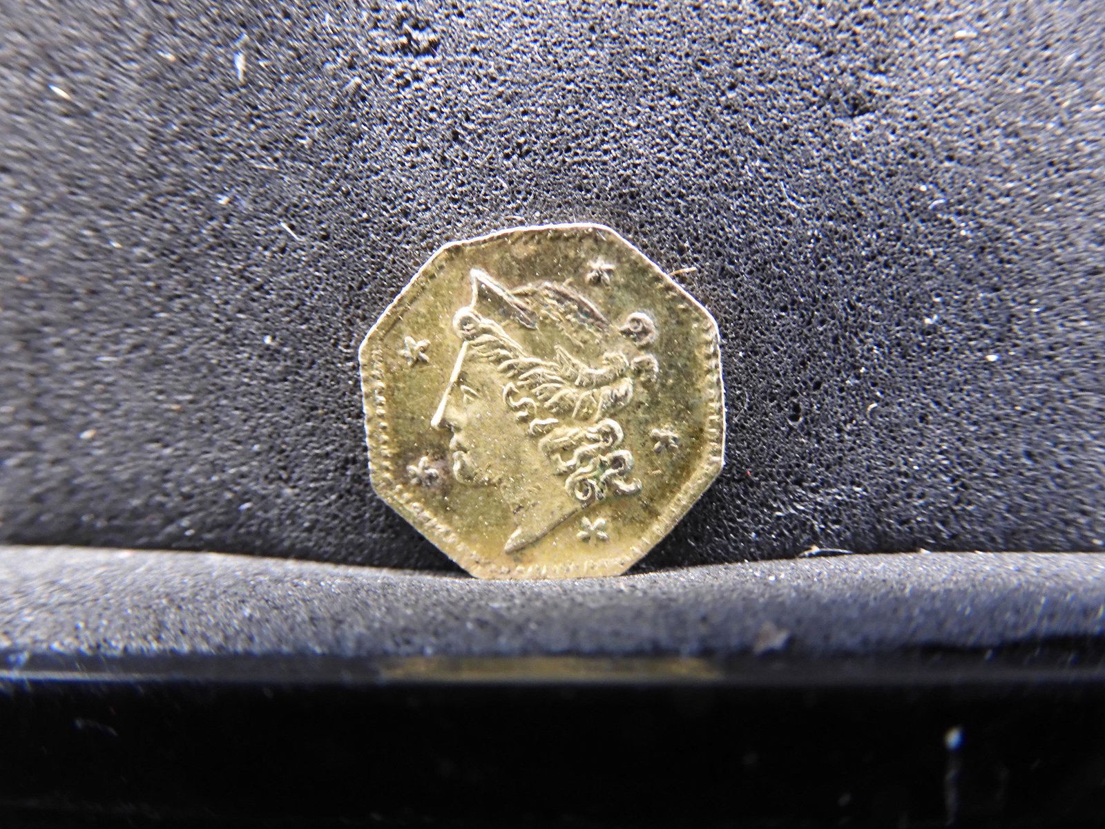 1854 1/4 Dollar California Gold (1 of 3)