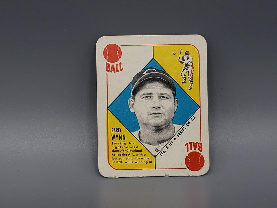 1951 Topps Red Back Early Wynn HOF (1 of 2)
