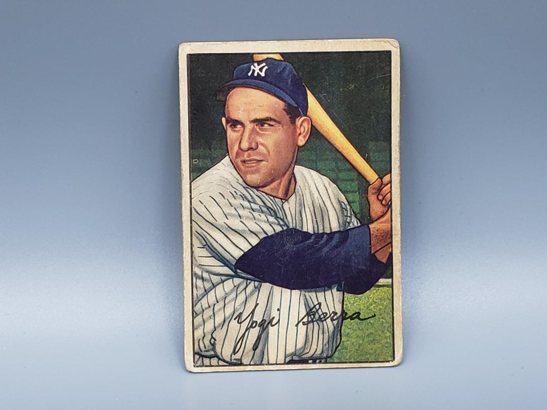 1952 Bowman Yogi Berra #1 HOF: 1952 Bowman Yogi Berra #1 HOF
