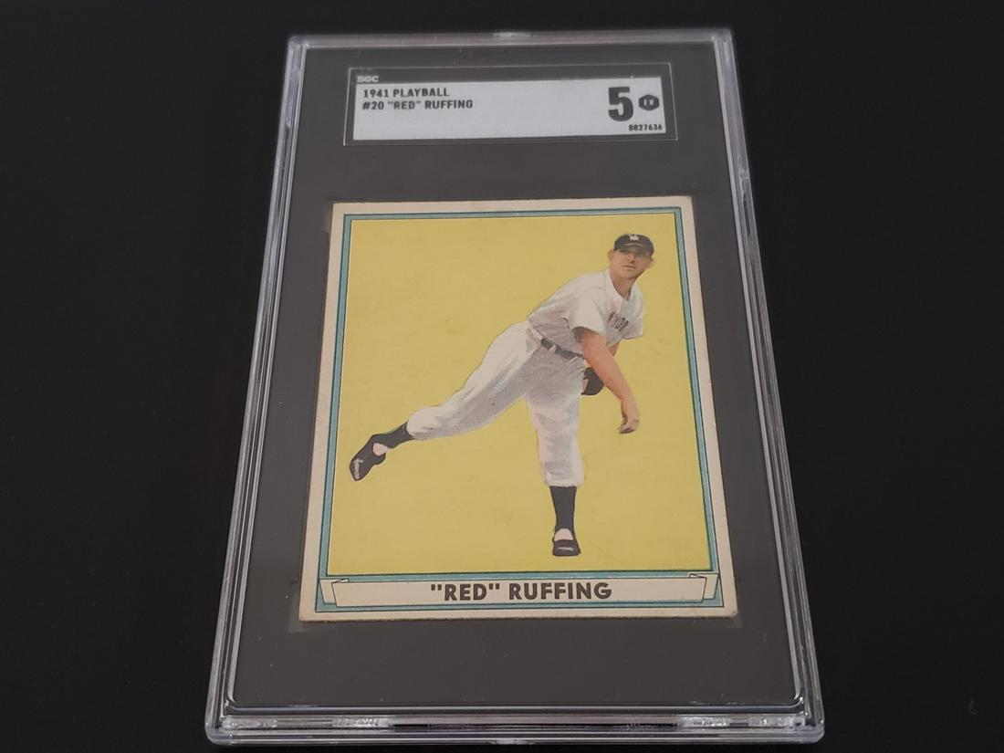 1941 Play Ball Red Ruffing SGC 5 HOF (1 of 2)