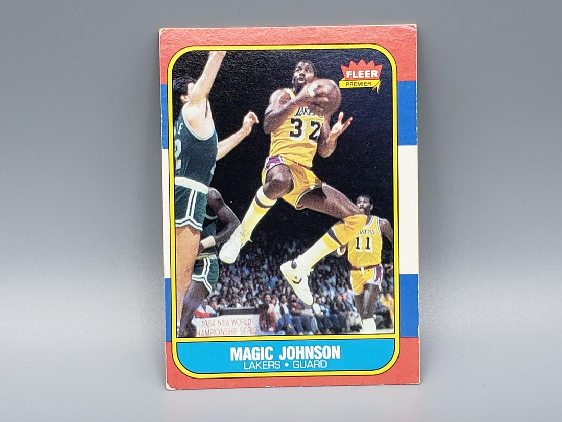 1986-87 Fleer Magic Johnson #53 HOF (1 of 2)