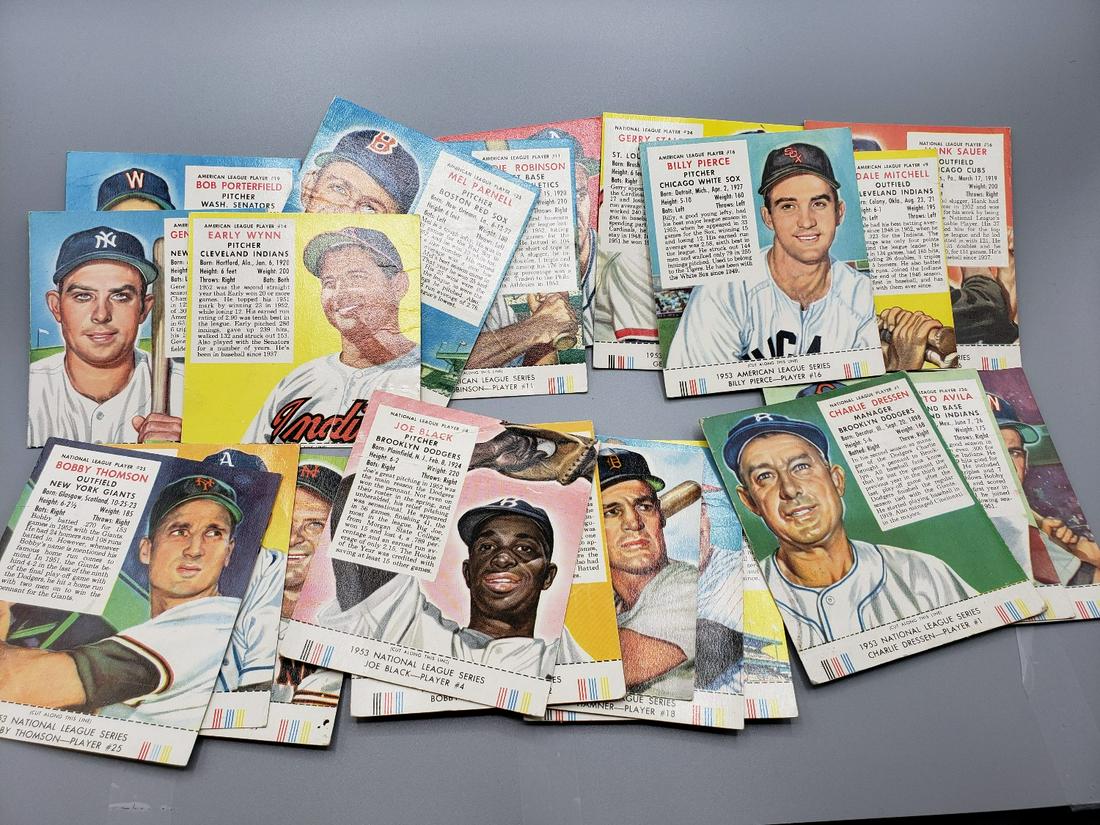 (20)1953 Red Man Cards - Most Have Tabs, Off Grade (1 of 2)