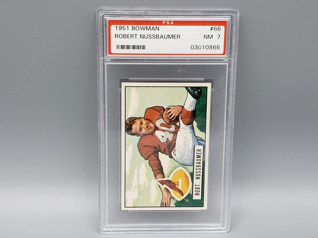 1951 Bowman Robert Nussbaumer #66 PSA 7 NM (1 of 2)