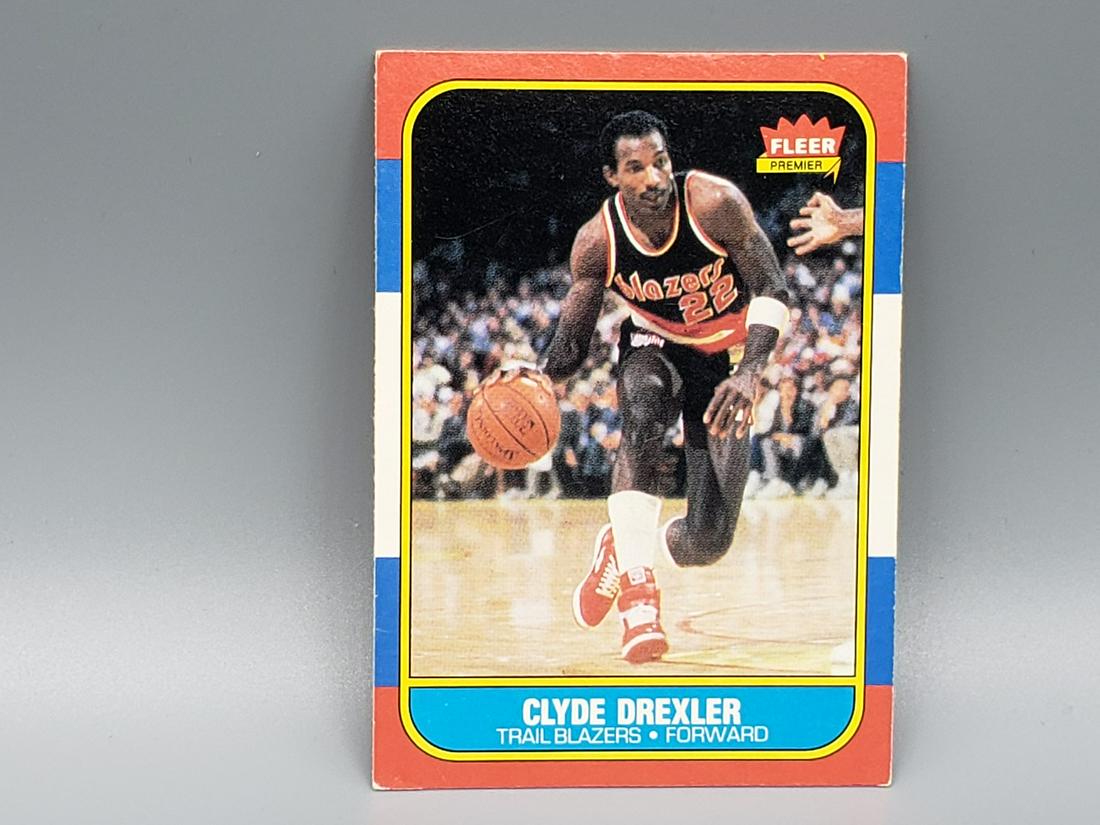 1986-87 Fleer Clyde Drexler #26 Rookie HOF (1 of 2)