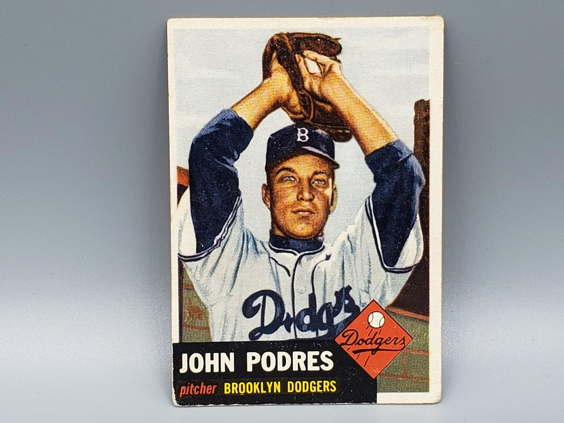 1953 Topps John Podres #263 Rookie, Short Print, High (1 of 2)