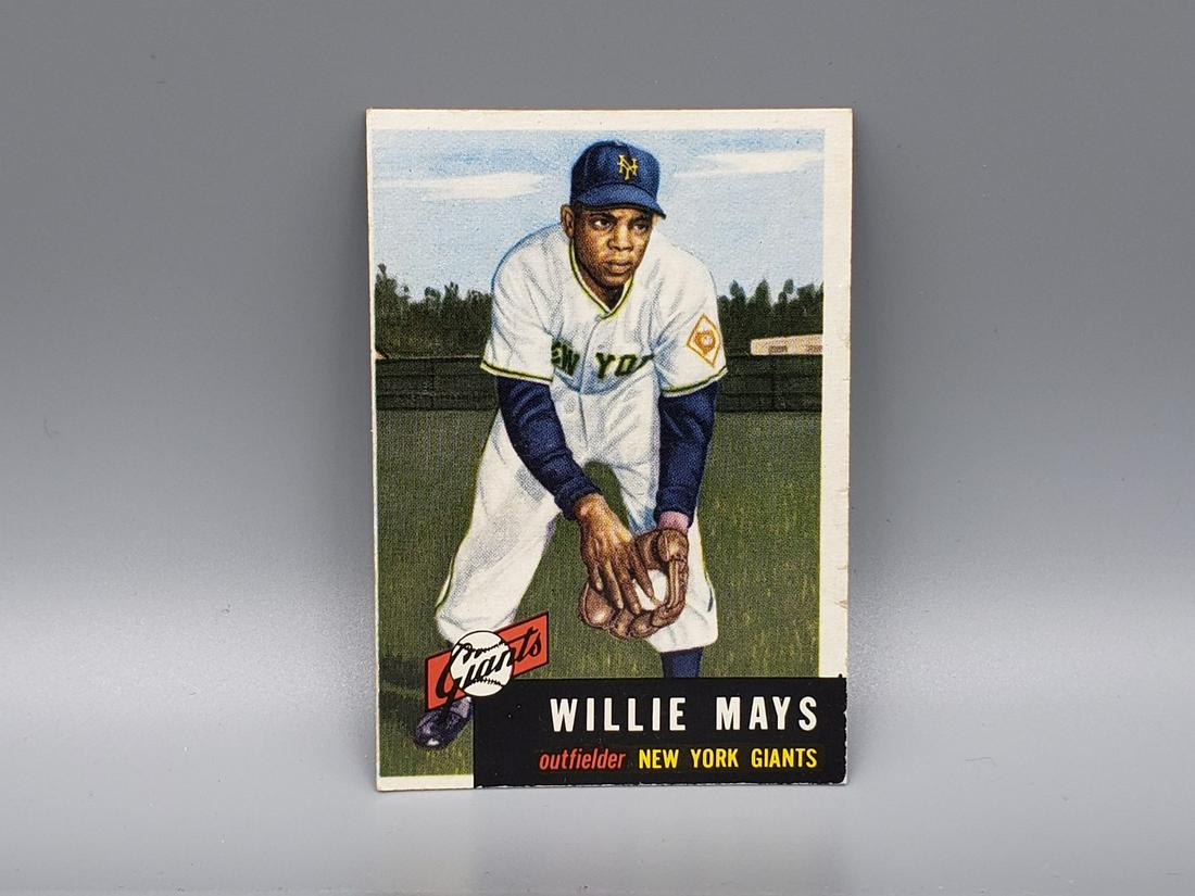 1953 Topps Willie Mays #244 - Short Print High Number,: 1953 Topps Willie Mays #244 - Short Print High Number, Iconic Card