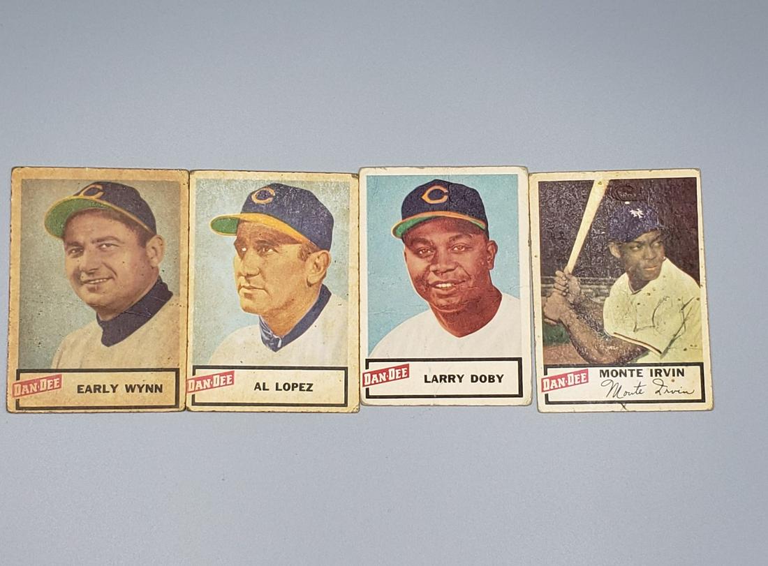 (4) 1954 Dan Dee Baseball Cards All HOF'ers (1 of 2)