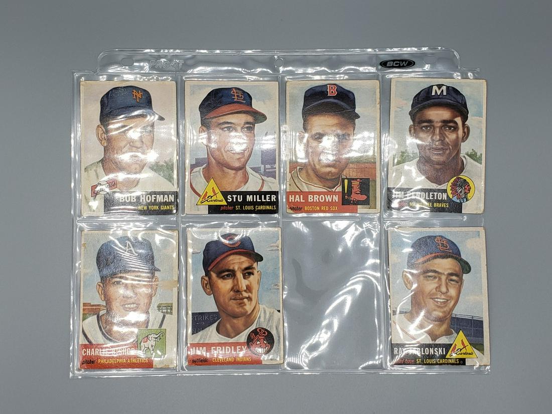 (116)1953 Topps Baseball Cards in Sheets - Conditions (1 of 20)