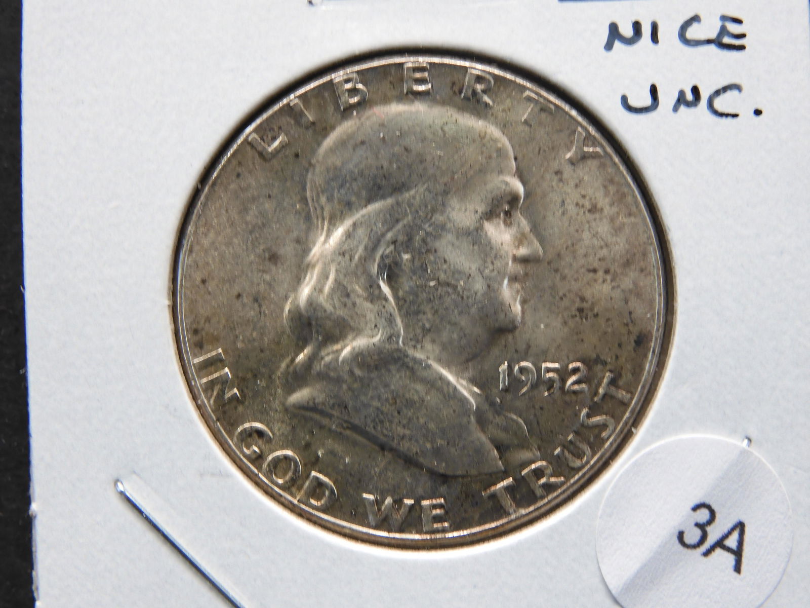 1952 Franklin 50c.  Nice UNC. (1 of 3)