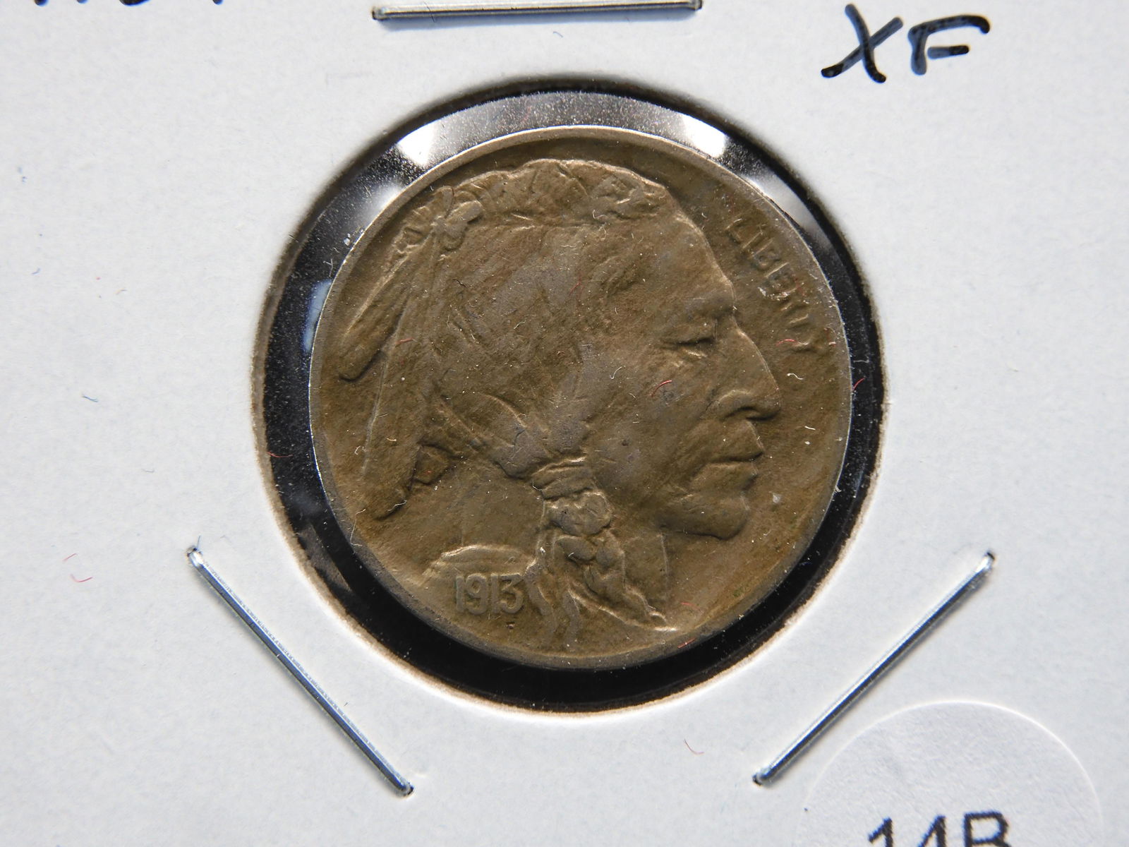 1913 Type 1 Buffalo 5c.  XF. (1 of 3)